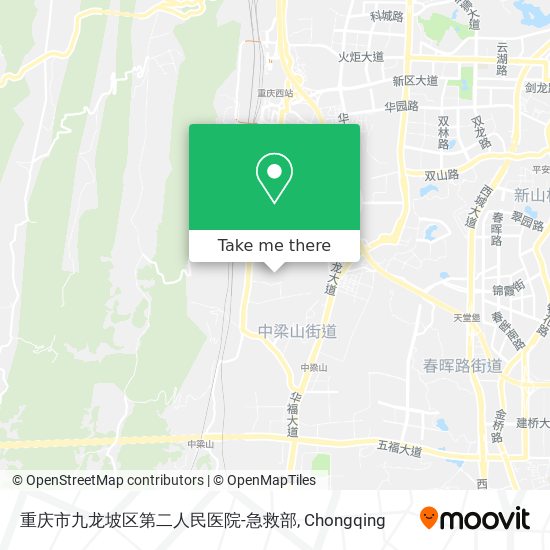 重庆市九龙坡区第二人民医院-急救部 map