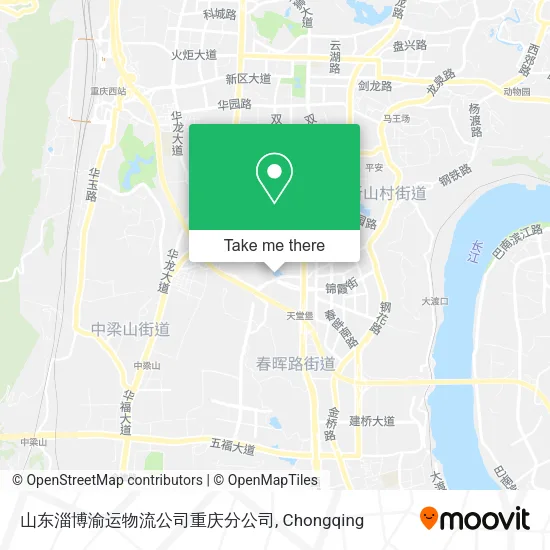 山东淄博渝运物流公司重庆分公司 map