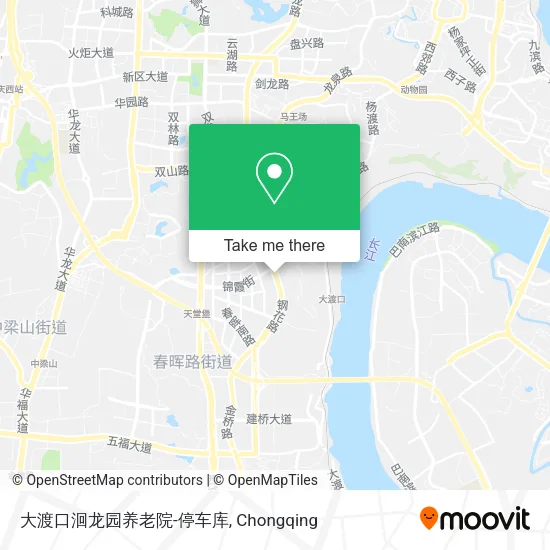 大渡口洄龙园养老院-停车库 map