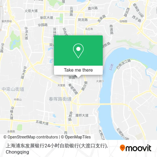上海浦东发展银行24小时自助银行(大渡口支行) map