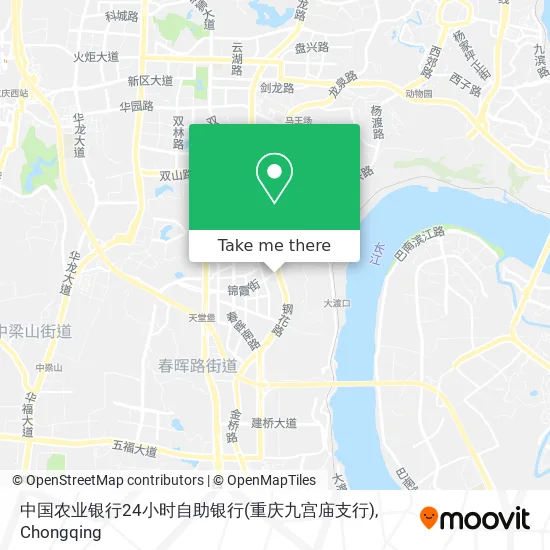 中国农业银行24小时自助银行(重庆九宫庙支行) map