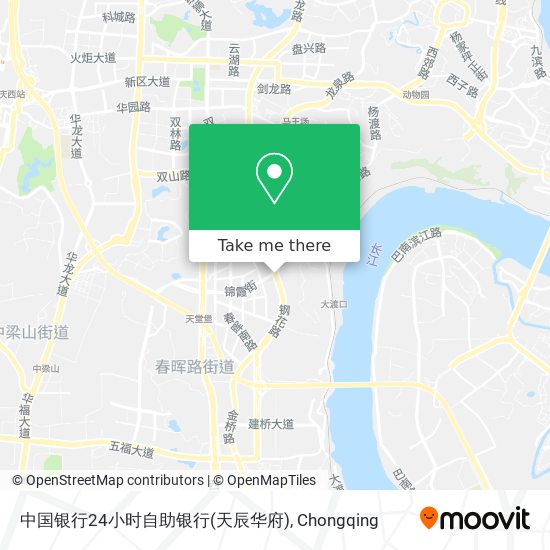 中国银行24小时自助银行(天辰华府) map