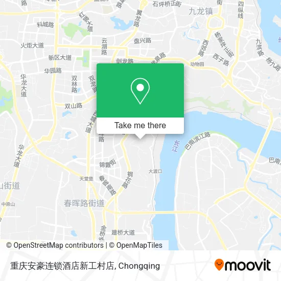 重庆安豪连锁酒店新工村店 map