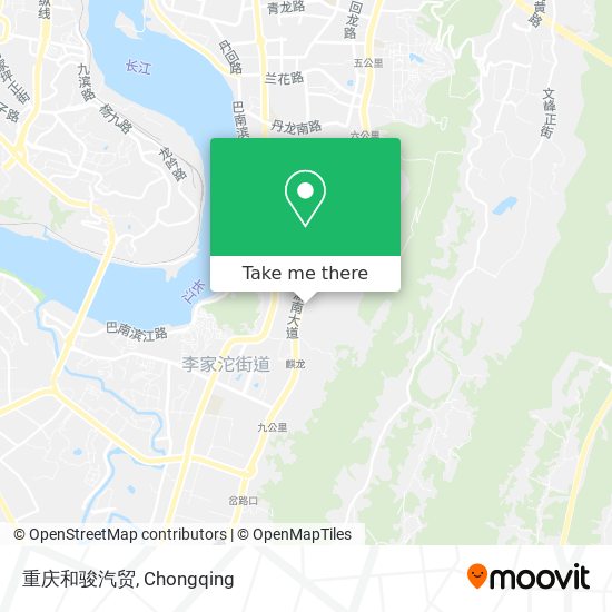 重庆和骏汽贸 map