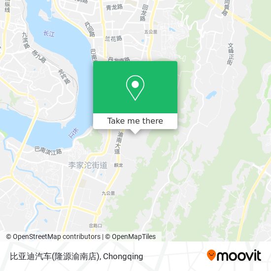 比亚迪汽车(隆源渝南店) map