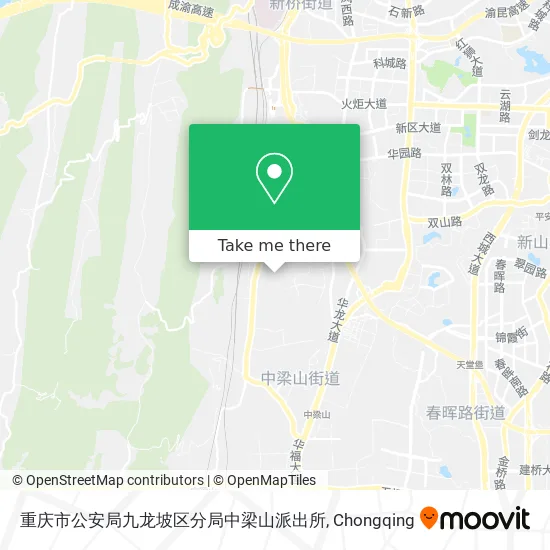 重庆市公安局九龙坡区分局中梁山派出所 map