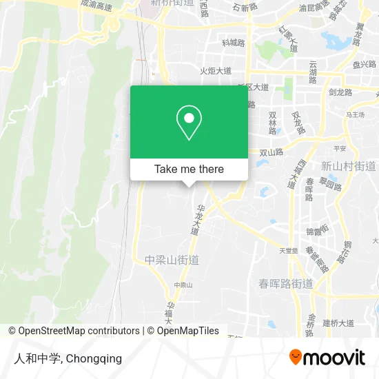 人和中学 map