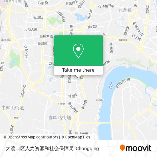 大渡口区人力资源和社会保障局 map