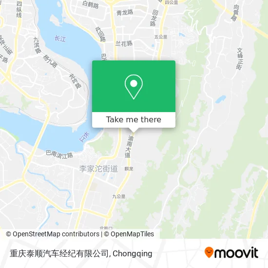 重庆泰顺汽车经纪有限公司 map