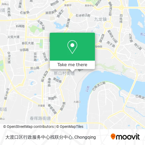 大渡口区行政服务中心残联分中心 map