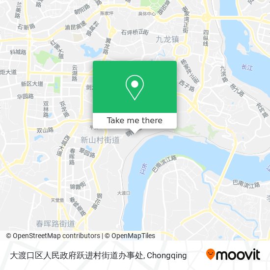 大渡口区人民政府跃进村街道办事处 map
