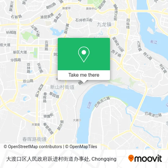 大渡口区人民政府跃进村街道办事处 map