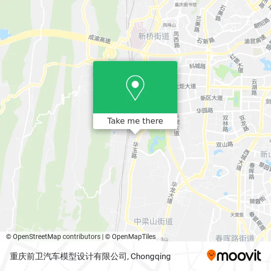 重庆前卫汽车模型设计有限公司 map