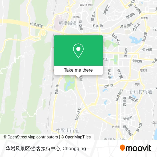 华岩风景区-游客接待中心 map