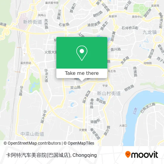 卡阿特汽车美容院(巴国城店) map