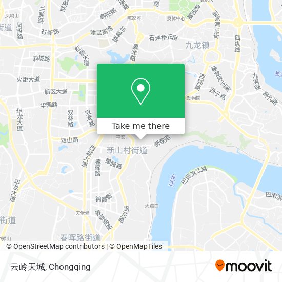 云岭天城 map