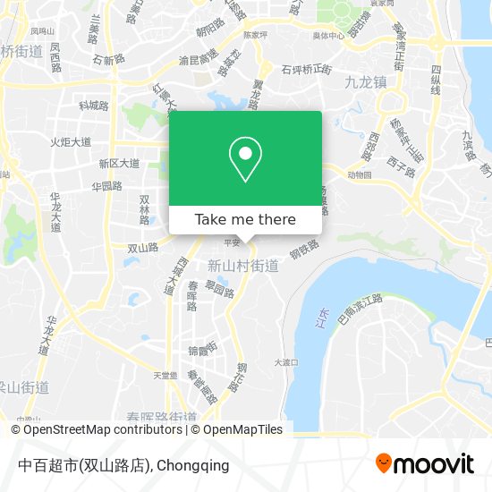 中百超市(双山路店) map