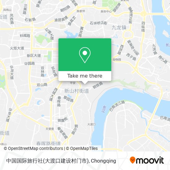 中国国际旅行社(大渡口建设村门市) map