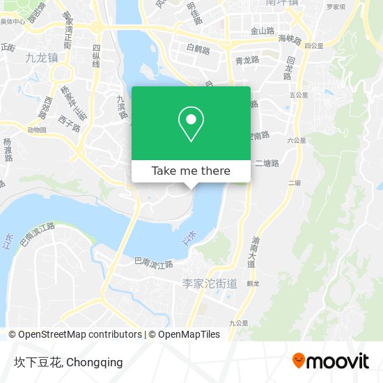 坎下豆花 map