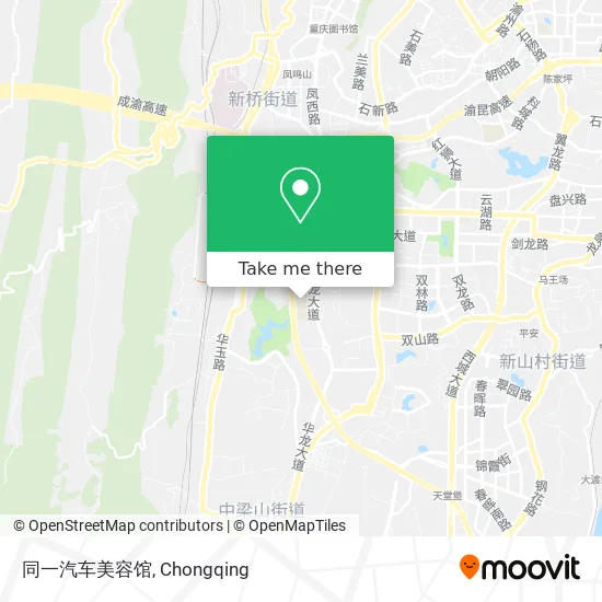 同一汽车美容馆 map