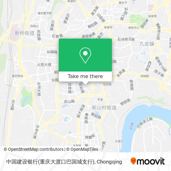 中国建设银行(重庆大渡口巴国城支行) map