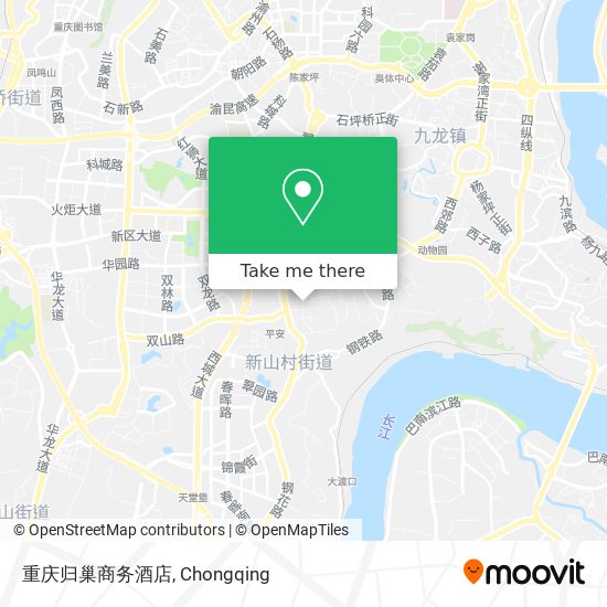 重庆归巢商务酒店 map
