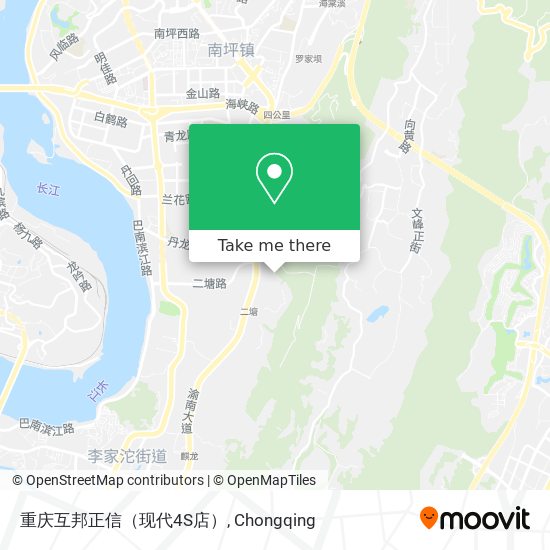 重庆互邦正信（现代4S店） map