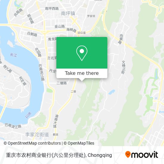 重庆市农村商业银行(六公里分理处) map