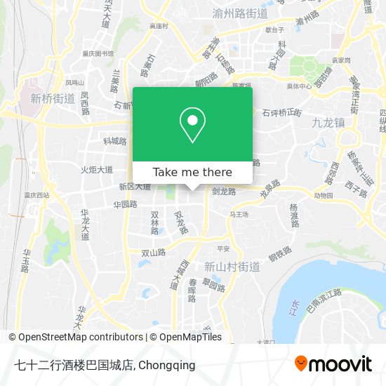七十二行酒楼巴国城店 map