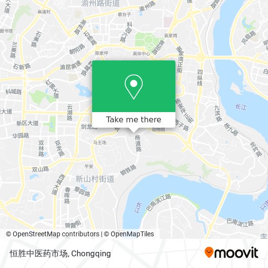 恒胜中医药市场 map