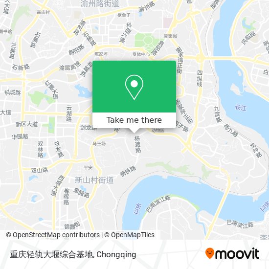 重庆轻轨大堰综合基地 map
