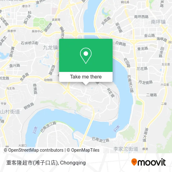 重客隆超市(滩子口店) map