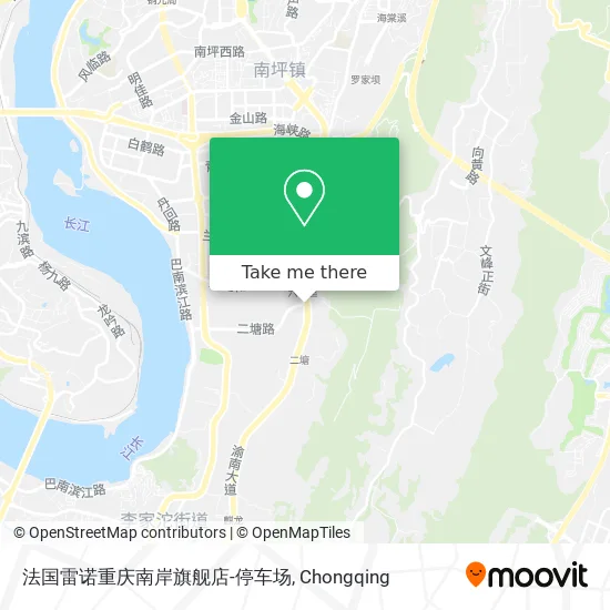 法国雷诺重庆南岸旗舰店-停车场 map