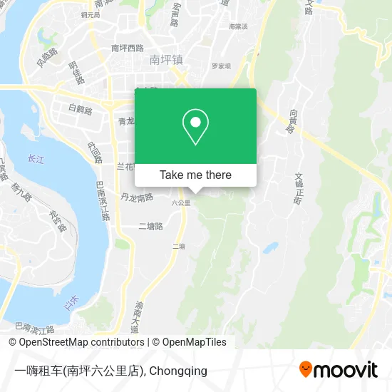 一嗨租车(南坪六公里店) map