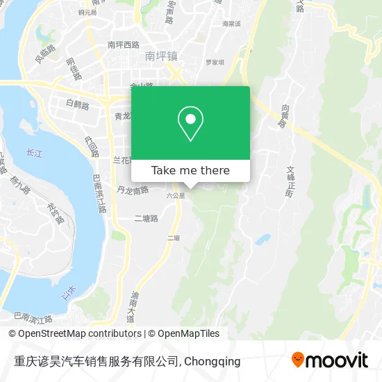 重庆谚昊汽车销售服务有限公司 map