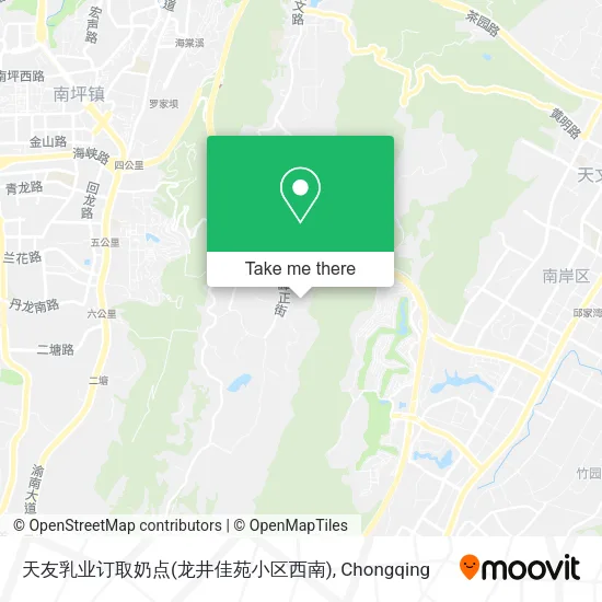 天友乳业订取奶点(龙井佳苑小区西南) map