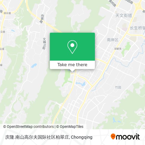 庆隆.南山高尔夫国际社区柏翠庄 map