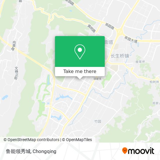 鲁能领秀城 map