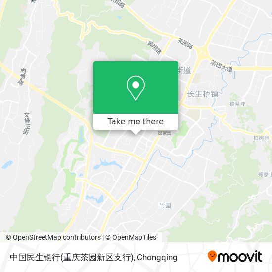 中国民生银行(重庆茶园新区支行) map