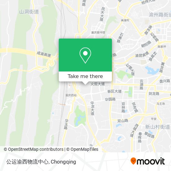 公运渝西物流中心 map