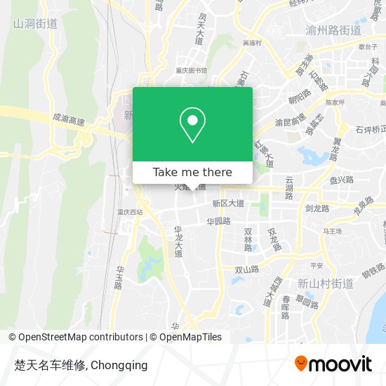 楚天名车维修 map