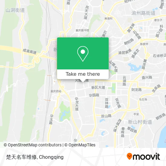 楚天名车维修 map
