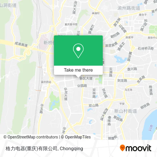格力电器(重庆)有限公司 map