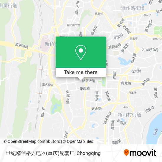 世纪精信格力电器(重庆)配套厂 map