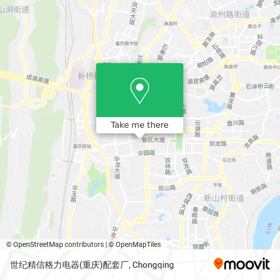 世纪精信格力电器(重庆)配套厂 map