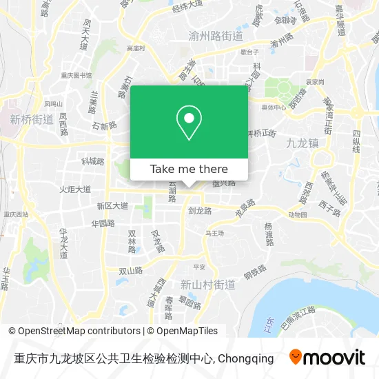 重庆市九龙坡区公共卫生检验检测中心 map