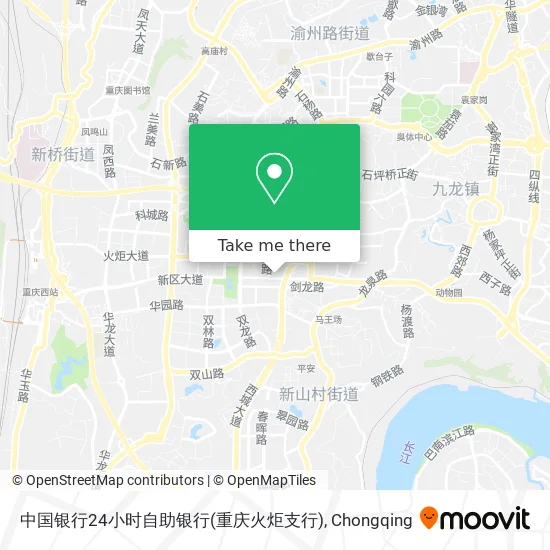 中国银行24小时自助银行(重庆火炬支行) map