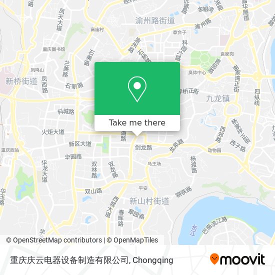 重庆庆云电器设备制造有限公司 map