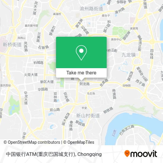 中国银行ATM(重庆巴国城支行) map