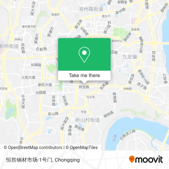 恒胜钢材市场-1号门 map